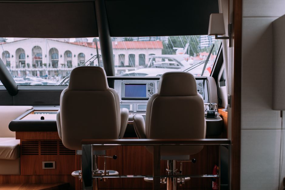 Marine seating interior